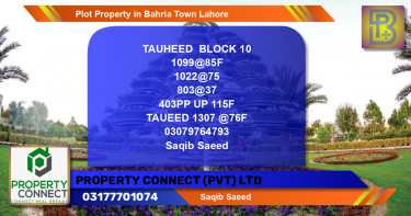 Residential Plot for Sale in Bahria Town, Lahore - (BP-58143)