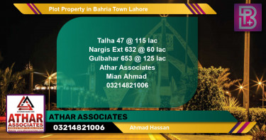 Residential Plot for Sale in Bahria Town, Lahore - (BP-58152)