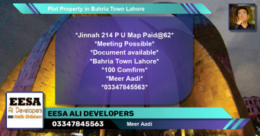 Residential Plot for Sale in Bahria Town, Lahore - (BP-58175)