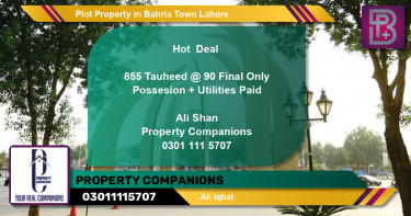 Residential Plot for Sale in Bahria Town, Lahore - (BP-58185)