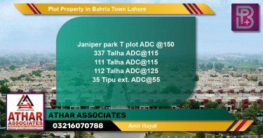 Residential Plot for Sale in Bahria Town, Lahore - (BP-58191)