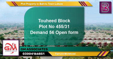 Residential Plot for Sale in Bahria Town, Lahore - (BP-58194)
