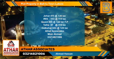 Residential Plot for Sale in Bahria Town, Lahore - (BP-58199)