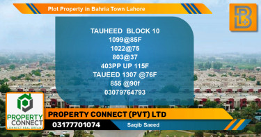 Residential Plot for Sale in Bahria Town, Lahore - (BP-58206)