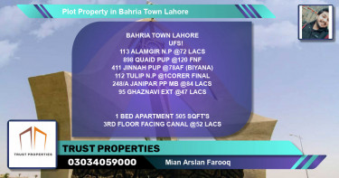 Residential Plot for Sale in Bahria Town, Lahore - (BP-58209)