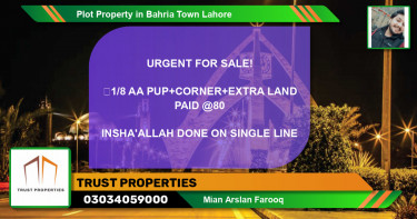 Residential Plot for Sale in Bahria Town, Lahore - (BP-58210)