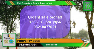Residential Plot for Sale in Bahria Town, Lahore - (BP-58232)