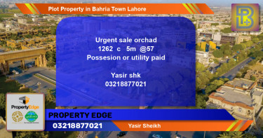 Residential Plot for Sale in Bahria Town, Lahore - (BP-58241)
