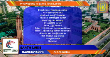 Residential Plot for Sale in Bahria Town, Lahore - (BP-58252)