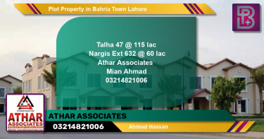 Residential Plot for Sale in Bahria Town, Lahore - (BP-58258)
