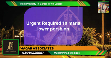 Residential Property for Rent in Bahria Town, Lahore - (BP-58287)