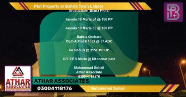 Residential Plot for Sale in Bahria Town, Lahore - (BP-58307)