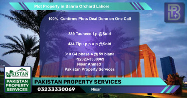 Residential Plot for Sale in Bahria Orchard, Lahore - (BP-58348)