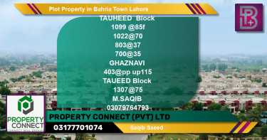 Residential Plot for Sale in Bahria Town, Lahore - (BP-58396)