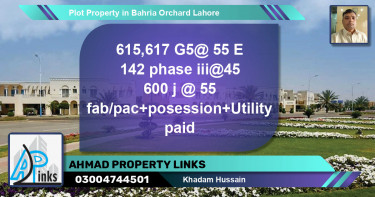 Residential Plot for Sale in Bahria Orchard, Lahore - (BP-58413)