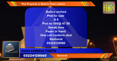 Residential Plot for Sale in Bahria Town, Lahore - (BP-58458)