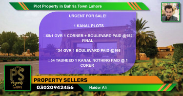 Residential Plot for Sale in Bahria Town, Lahore - (BP-58491)