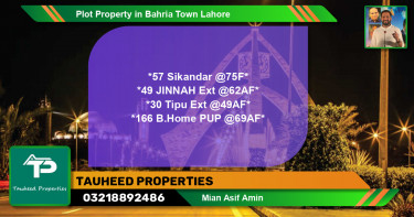 Residential Plot for Sale in Bahria Town, Lahore - (BP-58511)