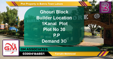 Residential Plot for Sale in Bahria Town, Lahore - (BP-58520)
