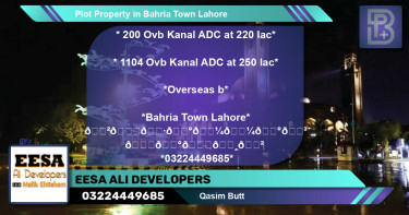 Residential Plot for Sale in Bahria Town, Lahore - (BP-58523)