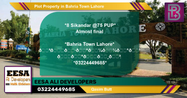 Residential Plot for Sale in Bahria Town, Lahore - (BP-58529)