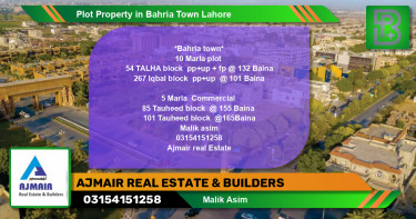 Commercial Plot for Sale in Bahria Town, Lahore - (BP-58579)