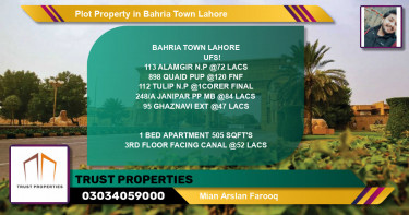 Residential Plot for Sale in Bahria Town, Lahore - (BP-58621)