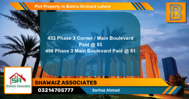 Residential Plot for Sale in Bahria Orchard, Lahore - (BP-58629)
