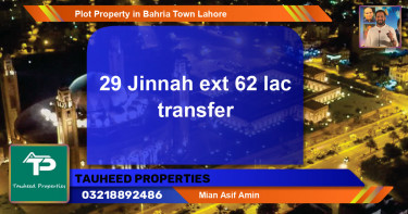 Residential Plot for Sale in Bahria Town, Lahore - (BP-58633)