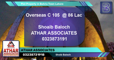 Residential Plot for Sale in Bahria Town, Lahore - (BP-58639)