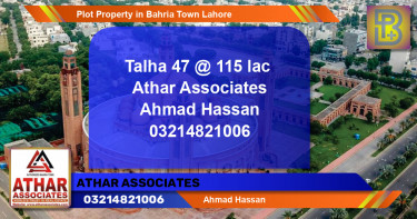 Residential Plot for Sale in Bahria Town, Lahore - (BP-58640)
