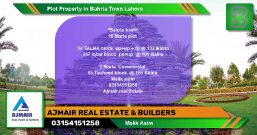 Commercial Plot for Sale in Bahria Town, Lahore - (BP-58644)