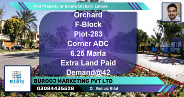 Residential Plot for Sale in Bahria Orchard, Lahore - (BP-58669)