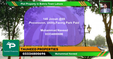 Residential Plot for Sale in Bahria Town, Lahore - (BP-58683)