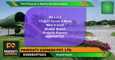 Residential Plot for Sale in Bahria Orchard, Lahore - (BP-58702)