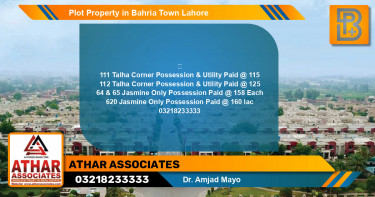 Residential Plot for Sale in Bahria Town, Lahore - (BP-58704)