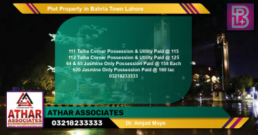 Residential Plot for Sale in Bahria Town, Lahore - (BP-58708)
