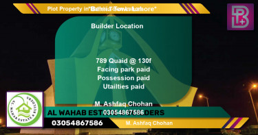 Residential Plot for Sale in Bahria Town, Lahore - (BP-58730)