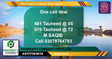 Residential Plot for Sale in Bahria Town, Lahore - (BP-58754)