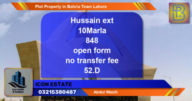 Residential Plot for Sale in Bahria Town, Lahore - (BP-58804)
