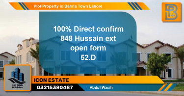 Residential Plot for Sale in Bahria Town, Lahore - (BP-58806)