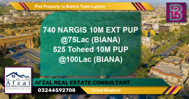 Residential Plot for Sale in Bahria Town, Lahore - (BP-58983)