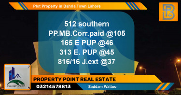 Residential Plot for Sale in Bahria Town, Lahore - (BP-59008)