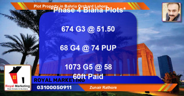 Residential Plot for Sale in Bahria Orchard, Lahore - (BP-59011)