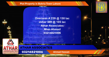 Residential Plot for Sale in Bahria Town, Lahore - (BP-59012)