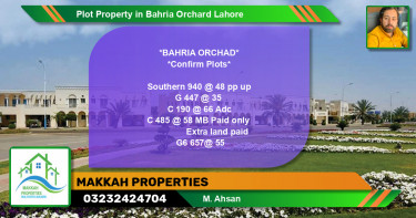 Residential Plot for Sale in Bahria Orchard, Lahore - (BP-59019)