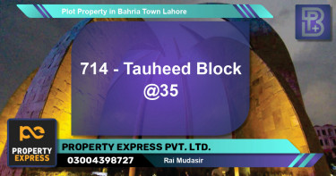 Residential Plot for Sale in Bahria Town, Lahore - (BP-59031)