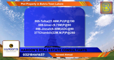 Residential Plot for Sale in Bahria Town, Lahore - (BP-59044)