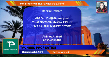 Residential Plot for Sale in Bahria Orchard, Lahore - (BP-59061)