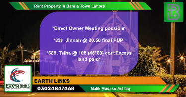 Residential Property for Rent in Bahria Town, Lahore - (BP-59128)